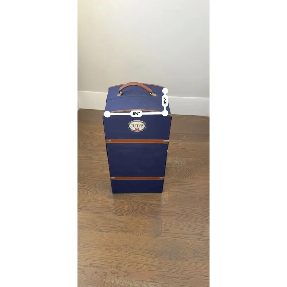 Judy by Gustave F. Wolff Porcelain Doll in Wardrobe Trunk Case w/ Outfits